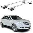 OMAC Roof Rack Cross Bars Luggage Carrier for Cadillac SRX 2010-2016 Alu Grey 2Pcs