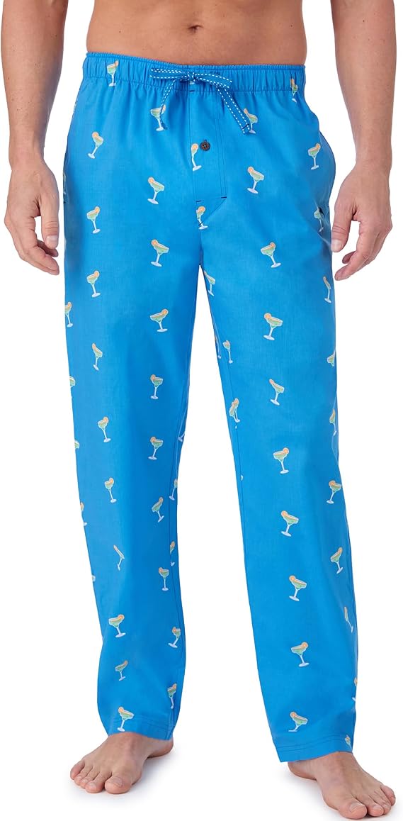Tommy Bahama Mens Pajama Pants - Soft Cotton Sleep PJs Bottoms with Pockets