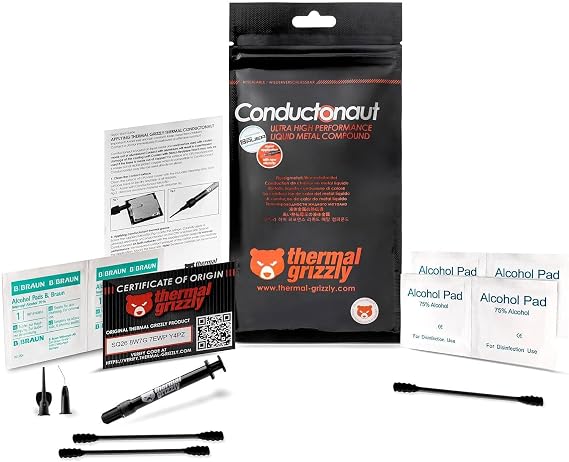 Thermal Grizzly Conductonaut Liquid Metal Thermal Grease - 5 Gram Set