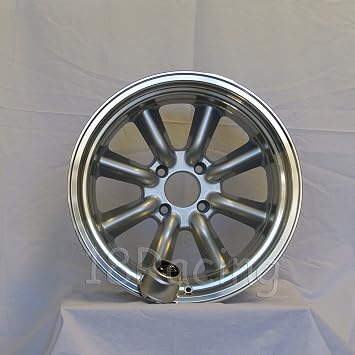 4 Pcs Rota Rkr 17x9.5 Pcd: 4x114.3 Offset:-20 Hb:73 Silver With Polish Lip