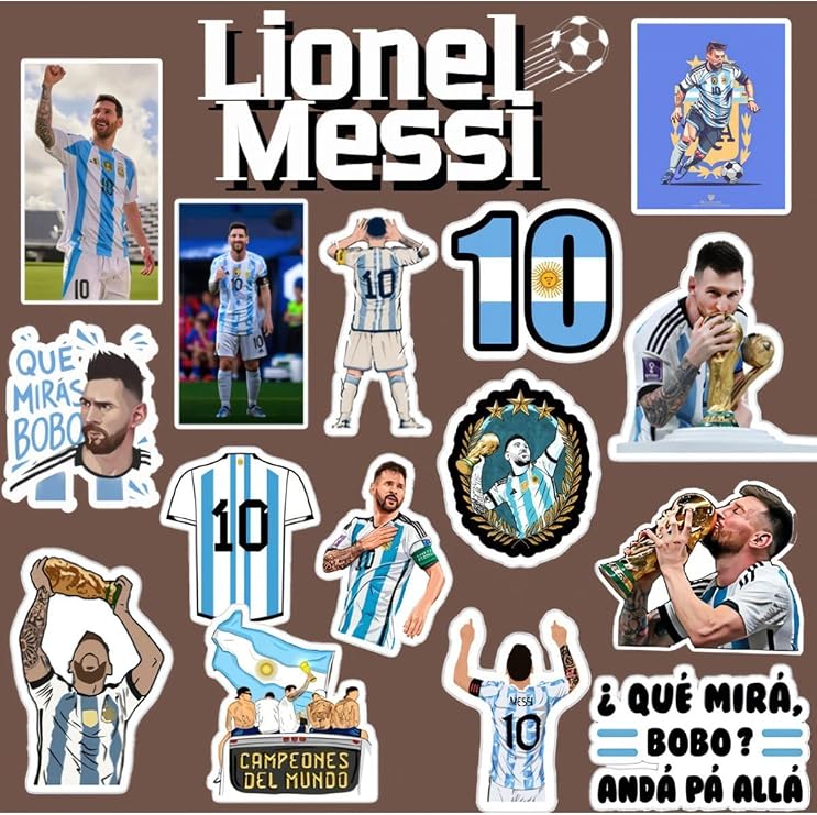 Lionel Messi Sticker Seti | Laptop Notebook Telefon Etiket Journal, TYB2MWPKF443IRV212
