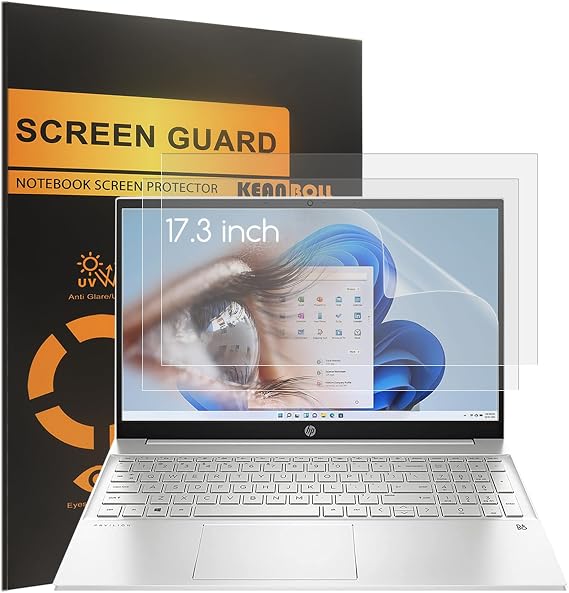 KEANBOLL 3-Pack Anti Glare (Matte) Screen Protector for 17.3" HP Laptop, HP OmniBook 3HP OmniBook 7HP OmniBook XHP OMEN 17/Envy 17/Pavilion 17HP 17 Laptops (17.3 Inch)