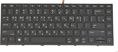 Laptop Keyboard for HP Probook 430 G5, 440 G5, 445 G5, ZHAN 66 Pro G1, L01071-AD1 L04644-AD1 L21584-AD1 Backlit KR Korean Layout