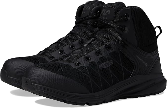 KEEN Utility Men's Vista Energy Mid Height Composite Toe Internal Metatarsal Guard Industrial Work Boots