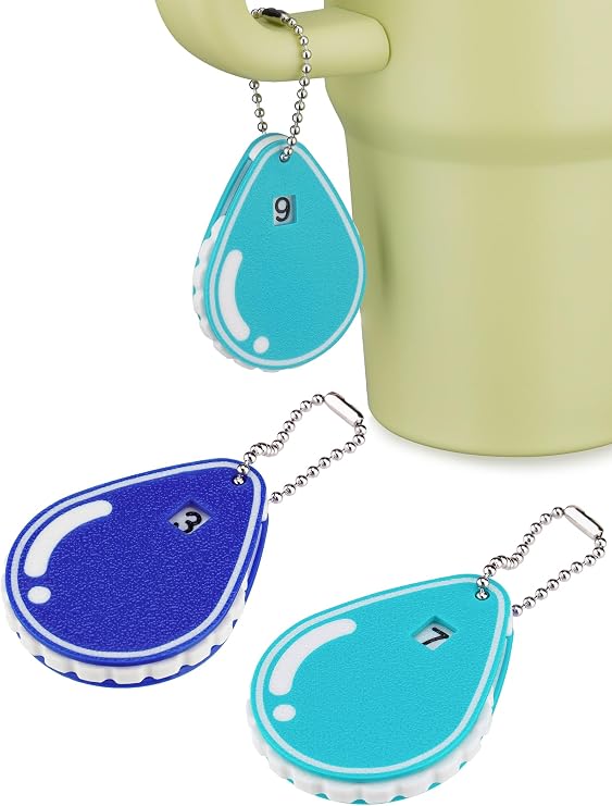 NiHome 2PCS Hydration Trackers, 3D Printed Daily Drink Water Reminder