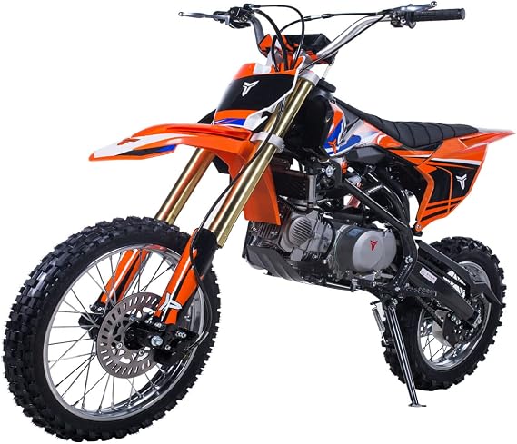 Upgraded TAO DB X1 140cc Dirtbike Pit Bike TAO Motors Dirt Bike for Youth and Adult Pitbike 4 Speed Manual Bike (Black)
