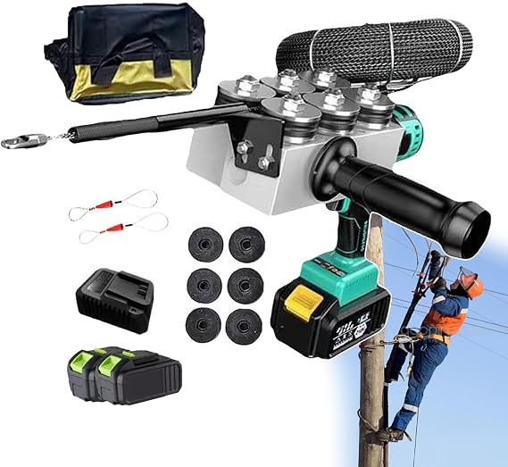 Electrician Wall Wiring Machine/Automatic Wire Puller 50M/Min/With Six Alternating Drive Wheels/Wire Threading Stringing Machine With Stepless Speed/98000ma 3a Battery