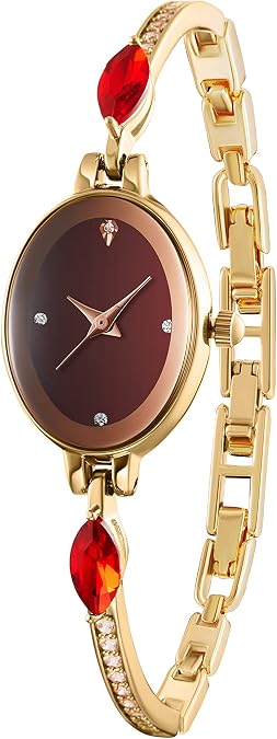 TIME100 Womens Watch,Mini Ladies Fashion Dress Women Watch Oval Bracelet Dial Quartz Wrist Watch,Waterproof Watch for Women