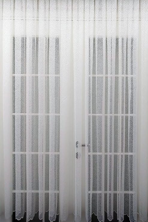 Evdepo Home Kırık Beyaz Ekstraforlu Pilesiz Tül Perde 210 x 240 cm