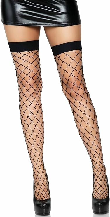 Leg Avenue Women's Fence Fishnet Thigh Highs