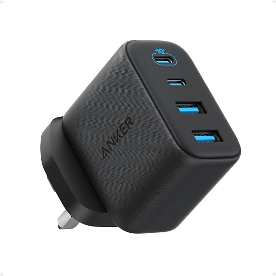Anker Zolo 50W USB C Plug, 4-Port USB C Charger, 2 USB-C & 2 USB-A