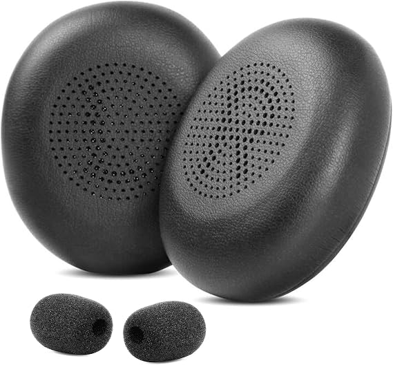 Elite 45h Evolve2 65 Ear Pads Ear Cushions Earpads Replacement Compatible with Jabra Evolve2 65 (65MS 65UC USB) / Evolve2 40 (40UC 40MS USB) / Elite 45h On-Ear Wireless Headphones