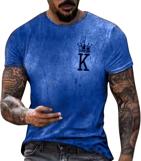 Men's Cotton T-Shirts Moisture Wicking Cool Dry Short Sleeve Tee Shirt Athletic Stretch Running Gym Workout Casual Top
