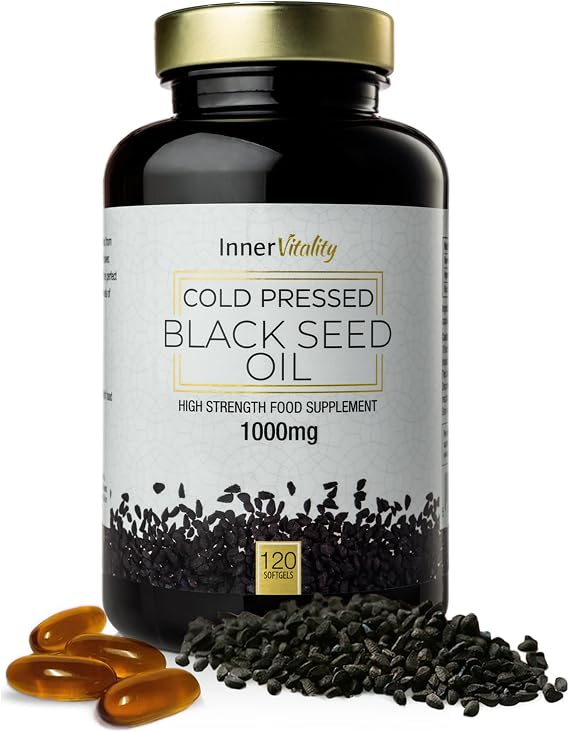 Black Seed Oil 120 Double Strength Capsules Cold Pressed 3-5X% Thymoquenine
