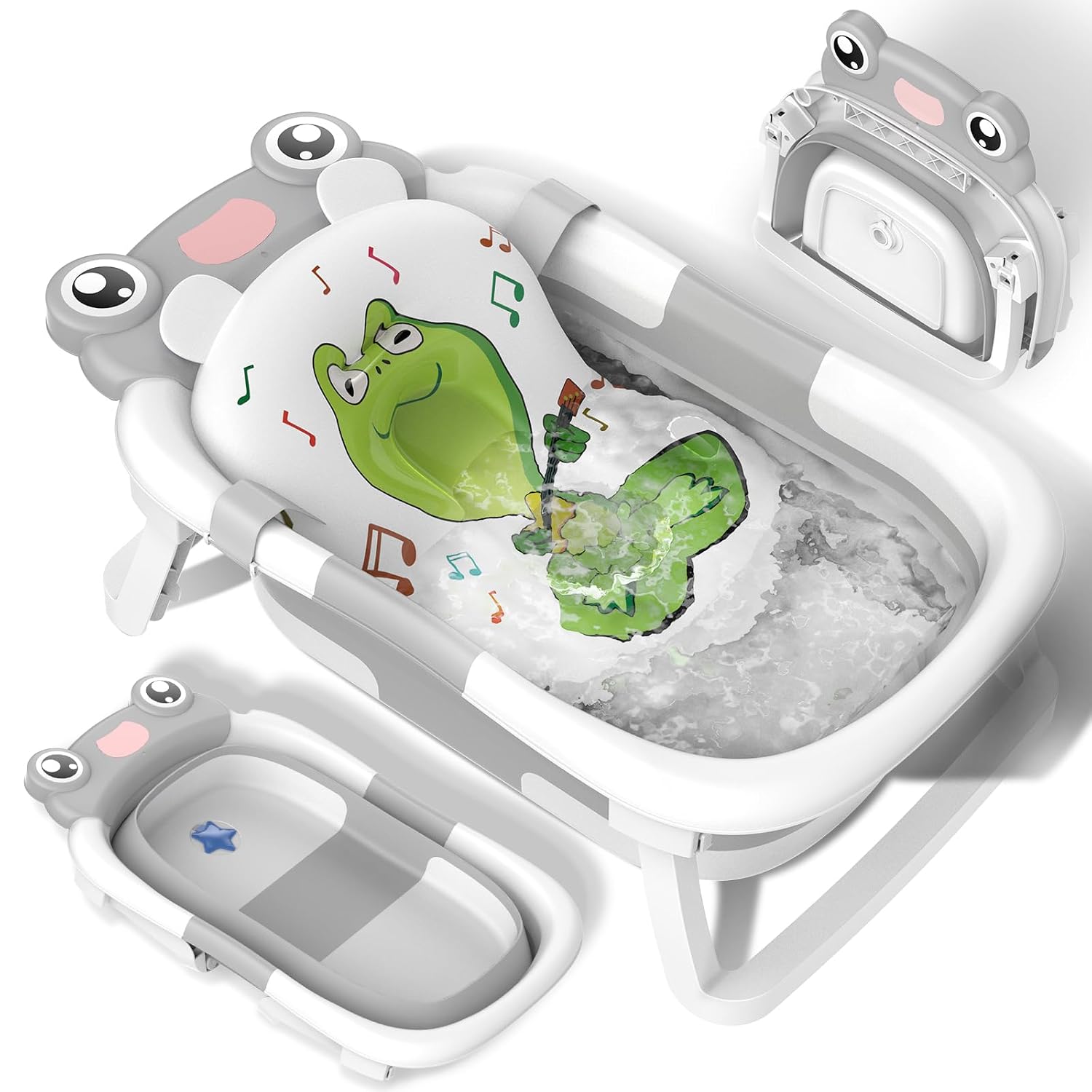 baby bathtub foldable baby bathtub with bath mat baby bathtub foldable baby bathtub ergonomic space saving portable travel shower bathtub baby for babies from newborns toddlers 0-24 months