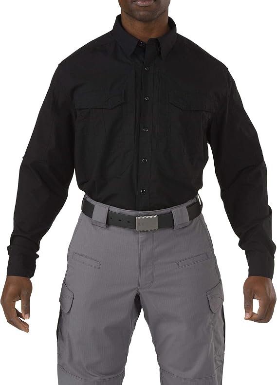 5.11 Tactical Men's Stryke Long Sleeve Work Shirt, Teflon Treated, Flex-Tac Fabric, Style 72399T