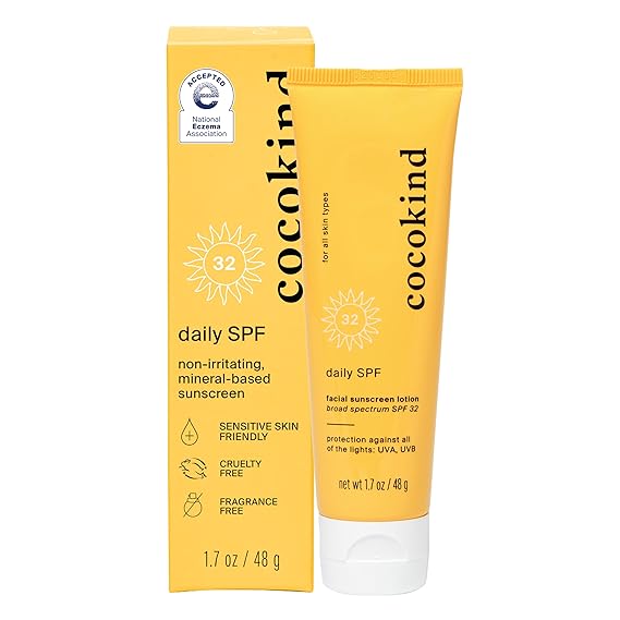 Cocokind Daily SPF Mineral Face Sunscreen, 1.7 Fl Oz