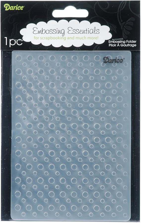 Darice 1215-59 Embossing Folder, Polka Dot, Original Version