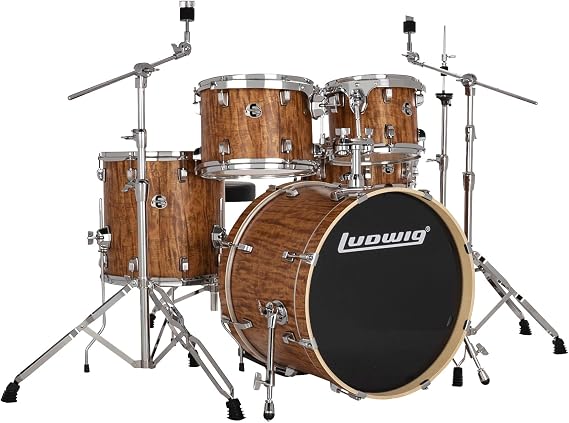 Ludwig Evolution 5-piece Drum Set with Hardware - Cherry