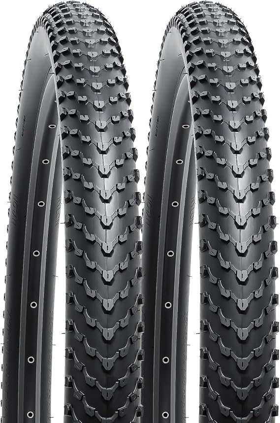 YUNSCM 2-PCS 24" Mountain Bike Tires 24 x 2.40/60-507 Compatible with Mountain Bike 24x2.40 Bicycle Tires (Y-781)