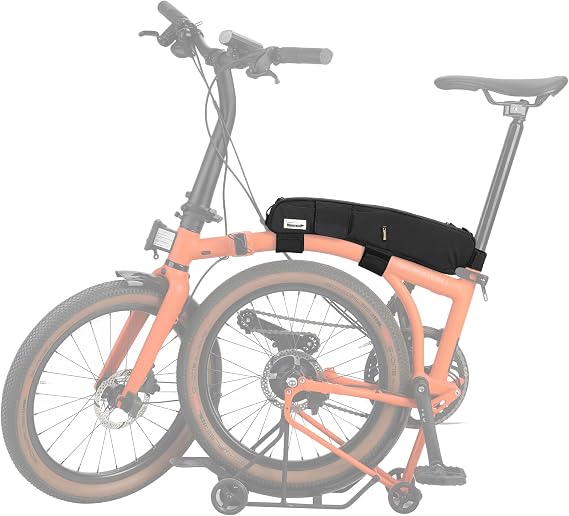 Rhinowalk Bike Top Tube Bag for Brompton, 2L Folding Bike Frame Bag