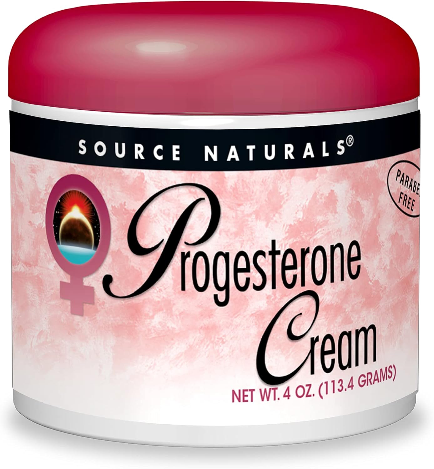 Source Naturals Progesterone Cream - Womens Health Support - High Purity, Paraben Free - 4 Ounce Jar