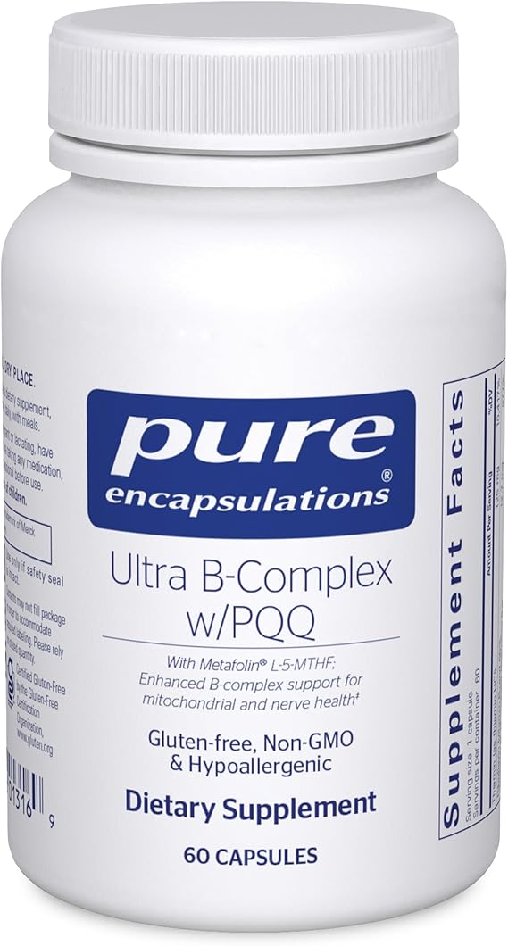 Pure Encapsulations Ultra B-Complex with PQQ, 60 Capsules