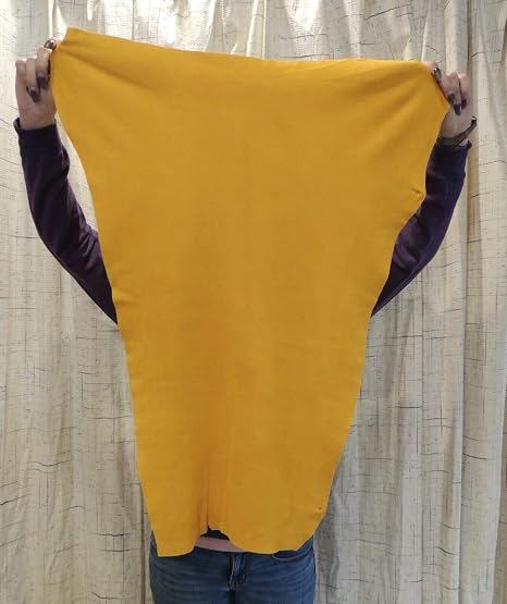 Real Tanned Gold Deerskin Leather Hide - Native Crafts 3-4 SQ Ft (2-3oz)