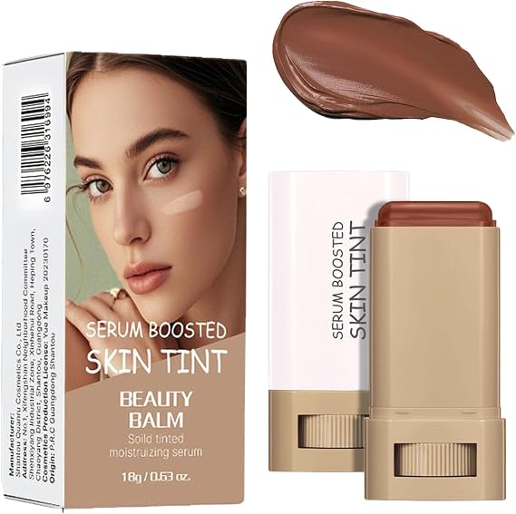 Brown Skin Tint Foundation Stick, Twist-Up Face Base, 18 g, 1-Pack