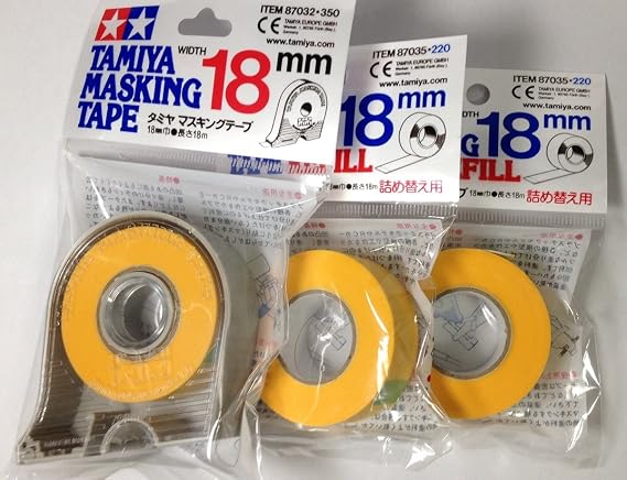 Tamiya 18mm Masking Tape with 2pcs Refill
