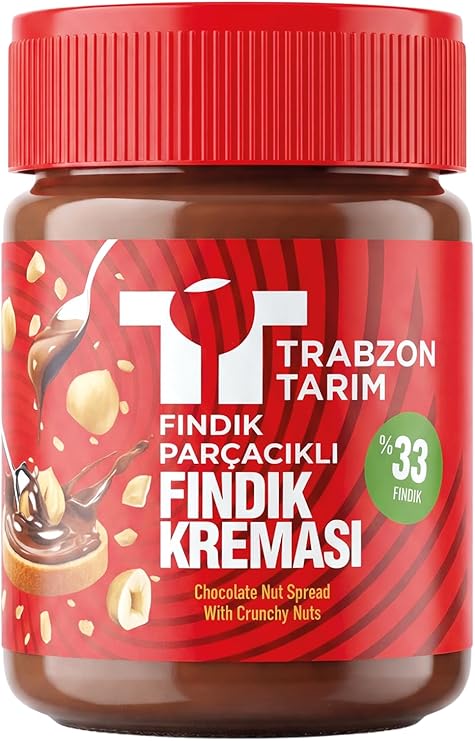 Trabzon Tarım Fındık Parçacıklı Fındık Kreması (%33 Fındık) 320g