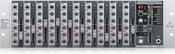Behringer RX1202FX V2 Analog Mixer 3U Size 12ch High Quality Microphone Preamp with FX