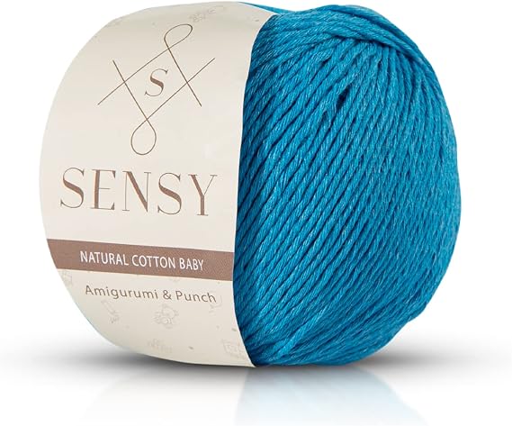 Premium Amigurumi İpi Punch (PANÇ) Baby Soft Cotton 50 gr Örgü İp (Turkuaz)