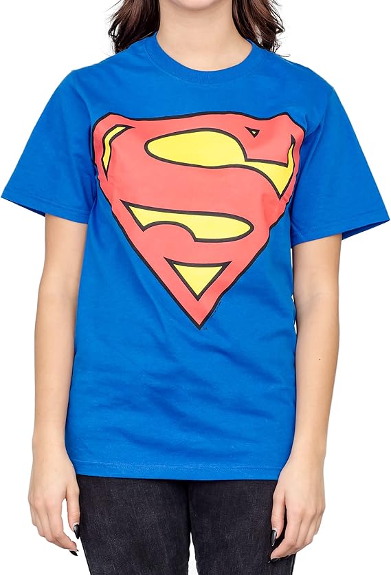 Superman Original Classic Logo Tshirt Blue