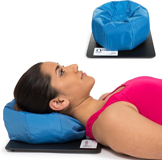 OPTP Occipital Float Cervical Neck Support and Neck Tension Reliever | For range-of-motion exercise & post-cervical whiplash, Cervical neck support & neck tension reliever, 11 1/2" x 11 1/2" x 6"