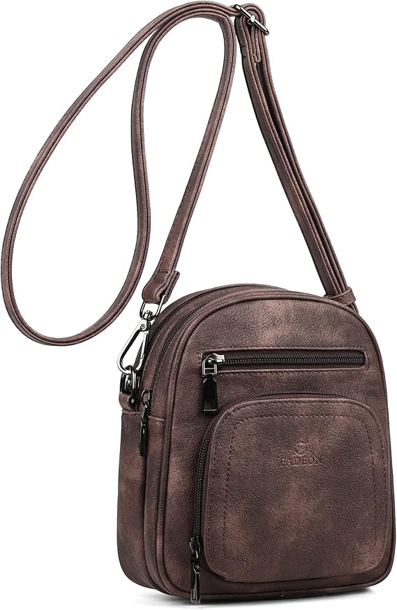 FADEON Small Purses for Women Crossbody Bags, RFID Anti-Theft 4 Card Slots
