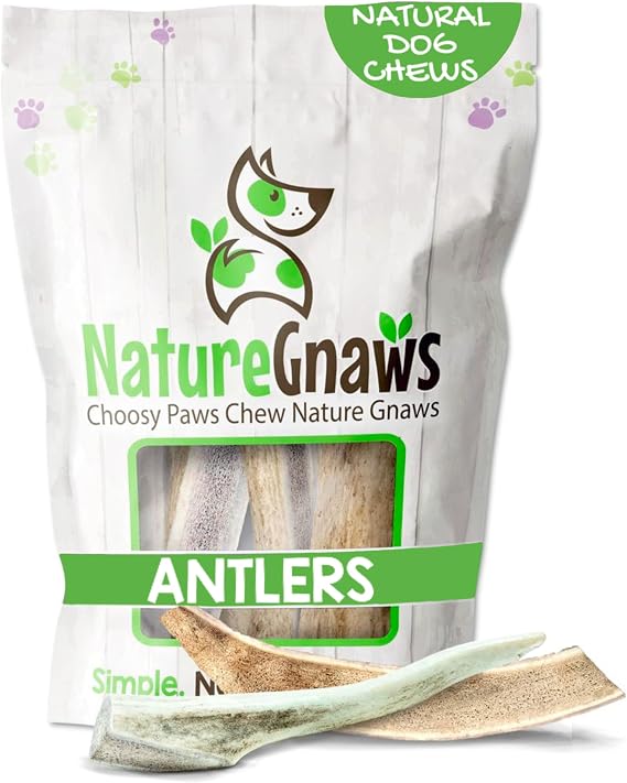 Nature Gnaws Elk & Deer Antlers Dog Chews, 1 Lb