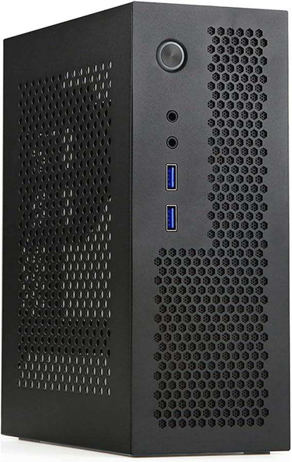 A09 HTPC Computer Case Mini ITX Gaming PC Chassis Desktop Chassis USB3.0 Computer Case Home Computer Case Black