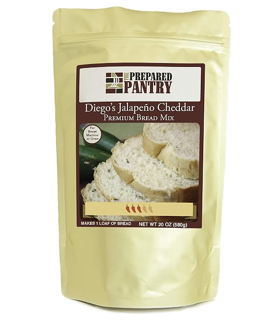 The Prepared Pantry Diego's Jalapeno Cheese Bread Mix; Single Pack; For Bread Machine or Oven