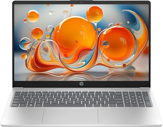 HP 15 Professional Slim High Performance Laptop Silver Ryzen 5 4-Core up to 4.3GHz 8GB 512GB SSD 15.6" Full HD BO Audio W11 15-FC - Renewal Version