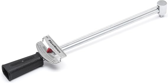 GEARWRENCH 3/8" Drive Beam Torque Wrench 0-800 in/lbs. - 2956N , Black