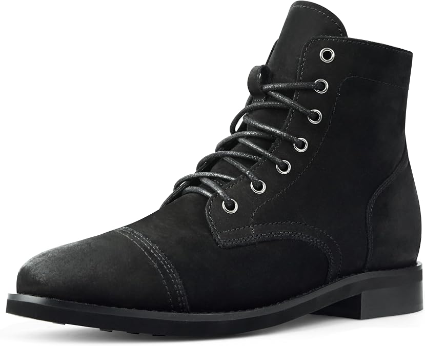 PARTY Mens Dress Boots - Casual Lace-up Chukka Leather Boots for Men