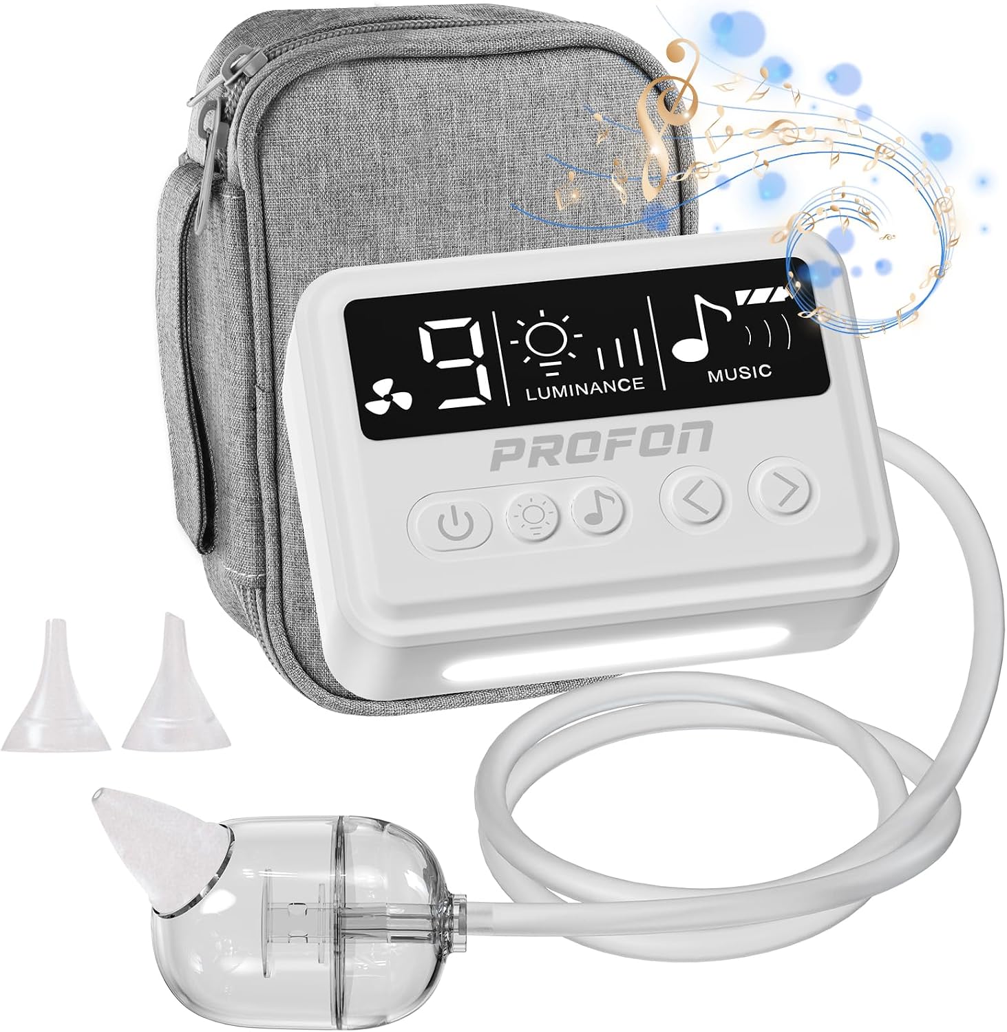 Nasal Aspirator for Baby Detachable, Hospital Grade Baby Nose Sucker Rechargeable, Electric Nose Suction for Baby with 9 Levels Suction, Automatic Baby Nasal Aspirator & BPA Free Nose Sucker for Baby