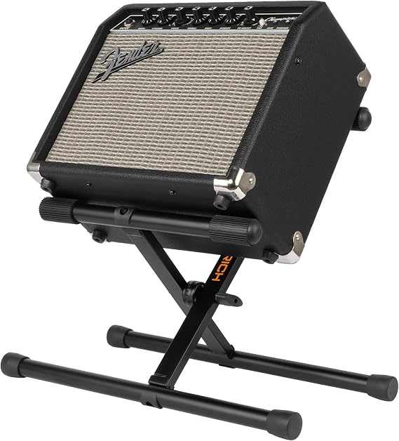 STRICH SAT-02 Middle-Profile Folding Guitar Amp Stand, Black