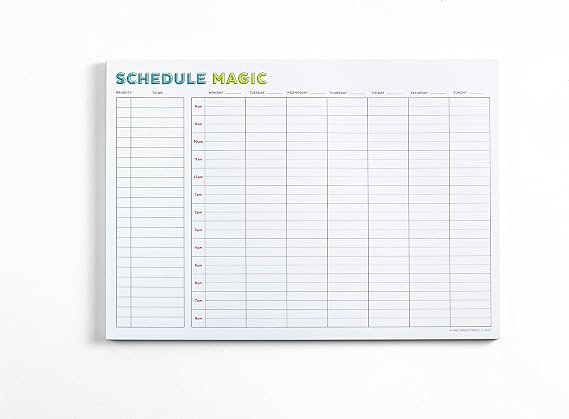 Schedule Magic Time Blocking Planner (Weekly)