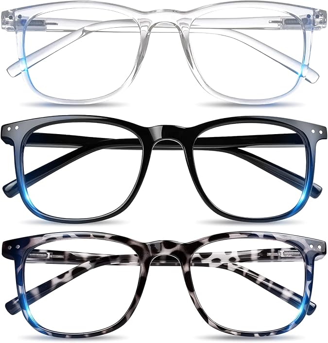 AOSM Blue Light Glasses for Men & Women,Gaming glasses Anti-Glare UV400 Protection,Blue Light Blocking to Relieve Eye Strain