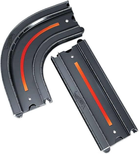 Hot Wheels Track Pack Accessory - Straight + Curved, Multicolor