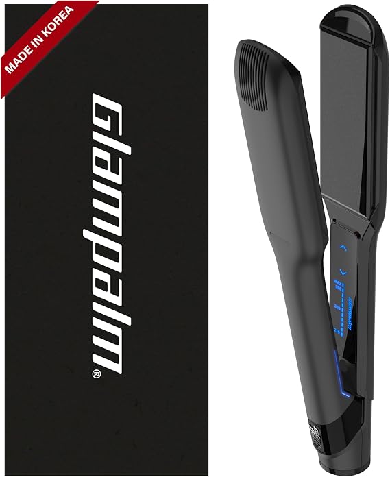 GLAMPALM GlamMuse Wide 1.5" All-Ceramic | Korea's No.1 Hair Straightener