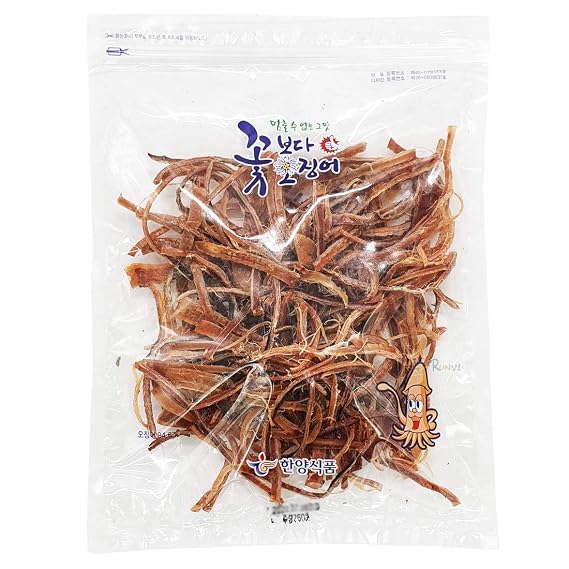 Korea Seasoned Dried Squid Snack Squid Over Flower 230g 8.5oz