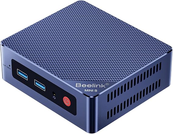 Beelink MINI-S13 Mini PC, 12th Gen Intel Twin Lake-N150 Processor (up to 3.6GHz) Mini Computer Windows 11 Home, 16G RAM 1TB SSD Business Mini Desktop PC, Dual HDMI/WiFi6/BT 5.2/RJ45/WOL/Auto Power On